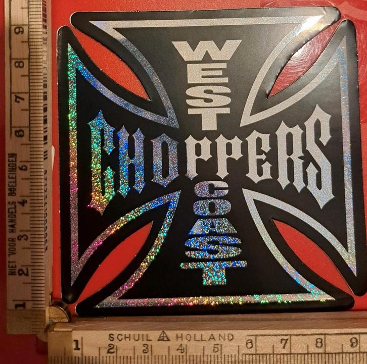 Motor sticker autosticker West Coast Choppers motorclub, Verzamelen, Stickers, Zo goed als nieuw, Ophalen of Verzenden