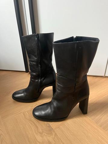 Sisley leren laarzen maat 38/38.5 beschikbaar voor biedingen