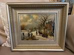 Olieverf winter schilderij, Antiek en Kunst, Kunst | Schilderijen | Klassiek, Ophalen