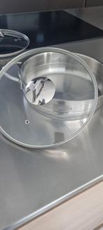 Nieuwe pan roestvrij staal - diameter 26cm, Ophalen, Nieuw, Rvs, Koekenpan of Braadpan