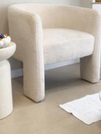Teddy Fauteuilen Boucle stoelen 2x, Ophalen, Zo goed als nieuw, Wit