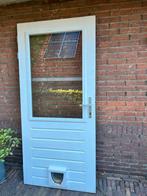 Hardhouten deur wit, rechtsdraaiend, Doe-het-zelf en Verbouw, Ophalen, 80 tot 100 cm, 200 tot 215 cm, Hout