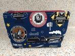 Toilettasje Etui met stoomlocomotief print, Ophalen of Verzenden, Gelijkstroom of Wisselstroom, Brug, Tunnel of Gebouw, Overige merken