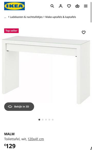 Zo goed als nieuwe toilettafel!