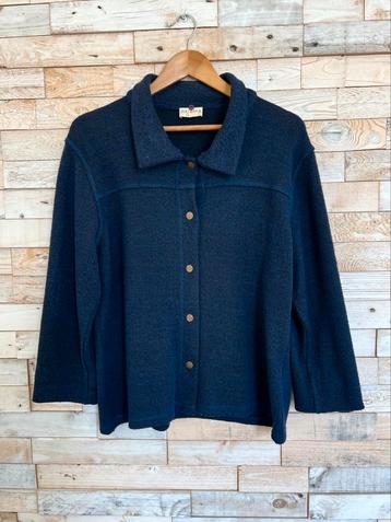Via Appia vest met knopen donkerblauw, maat 44 beschikbaar voor biedingen