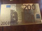 Golden bankbiljet 200 euro, Postzegels en Munten, 10 euro, Ophalen of Verzenden, België