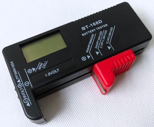 Digitale batterijtester / voltmeter voor 1,5 - 4,2 - 9 Volt, Audio, Tv en Foto, Accu's en Batterijen, Nieuw, Ophalen