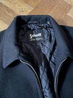 Schott wool-leather casual jacket, Ophalen of Verzenden, Nieuw, Zwart