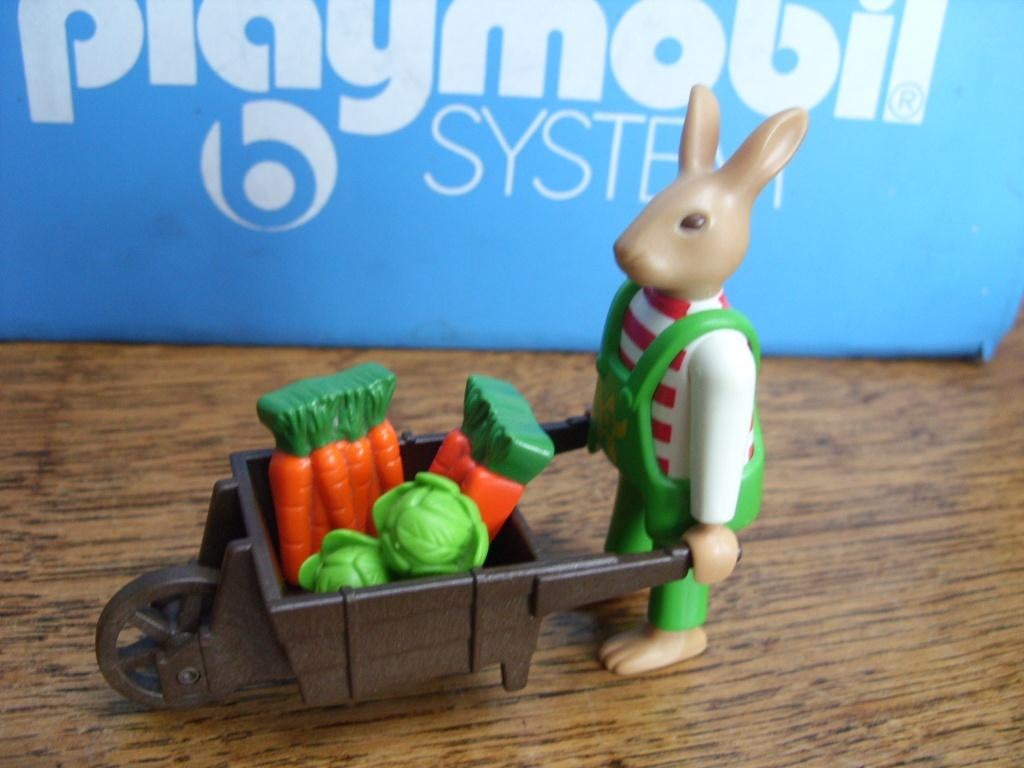 Pasen 4451 paashaas kruiwagen sla wortel  100% zeldzaam, Kinderen en Baby's, Speelgoed | Playmobil, Ophalen of Verzenden, Zo goed als nieuw