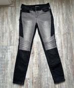 Bonprix Rainbow skinny / biker jeans maat 36 zwart/grijs, W28 - W29 (confectie 36), Zo goed als nieuw, Zwart, Verzenden