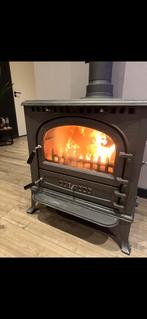 Gietijzeren houtkachel., Huis en Inrichting, Kachels, Ophalen, Houtkachel, Zo goed als nieuw, Vrijstaand