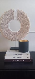 Luxe schelpen cirkel op voet  Papu creme 45x11x55 cm, Ophalen of Verzenden, Nieuw