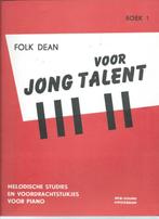 folk dean voor jong talent boek 1, Les of Cursus, Piano, Zo goed als nieuw, Ophalen