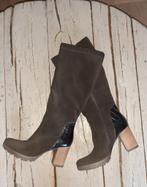 Prachtige stoere leren suède laarzen Antonio Moretto 38, Kleding | Dames, Schoenen, Ophalen of Verzenden, Zo goed als nieuw, Bruin