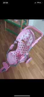 Roze poppenbuggy / driewieler buggy voor de pop, Ophalen, Gebruikt, Babypop