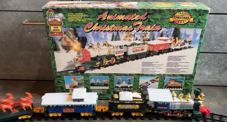 Vintage (1992) Northpole Animated Chrismas Train, Diversen, Kerst, Zo goed als nieuw, Ophalen of Verzenden