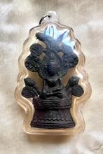 Prachtig erg oud Boeddha amulet custom-made transparant etui, Ophalen of Verzenden