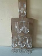 6 NIEUWE bierglazen op voet SCHELDE brouwerij M16 25 CL, Glas of Glazen, Nieuw, Ophalen of Verzenden, Glas