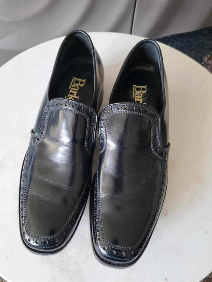 Barker England instappers, maat 8 (42), zwart leder, nieuw., Kleding | Heren, Schoenen, Nieuw, Loafers, Zwart, Ophalen of Verzenden