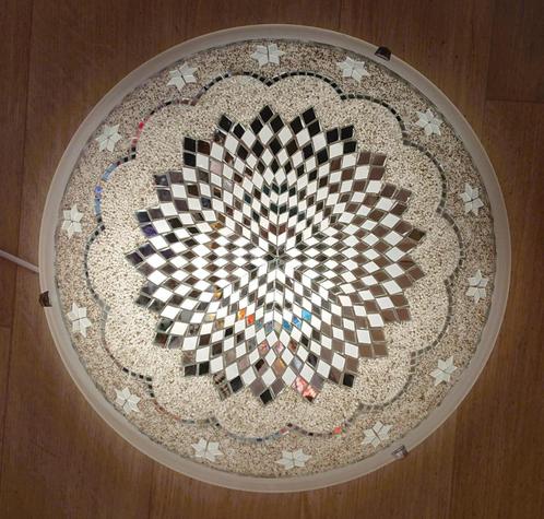 Verschillende Oosterse glasmozaiek plafonnaire plafondlamp, Huis en Inrichting, Lampen | Plafondlampen, Nieuw, Glas, Metaal, Ophalen of Verzenden