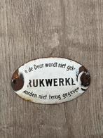 Emaille deurpostje emaille bordje Drukwerken, Ophalen of Verzenden, Reclamebord