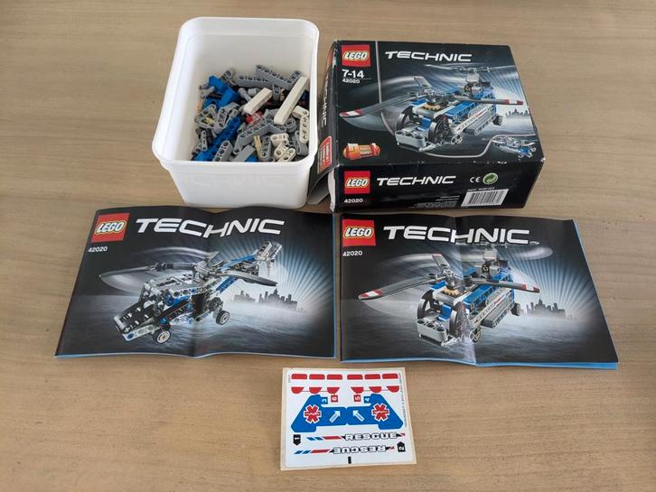 Lego Technic 42020 Helikopter, Kinderen en Baby's, Speelgoed | Duplo en Lego, Zo goed als nieuw, Ophalen of Verzenden