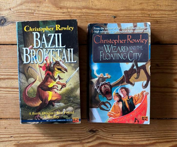 Christopher Rowley Basil Brokentail Wizard Floating City, Boeken, Science fiction, Gelezen, Ophalen of Verzenden