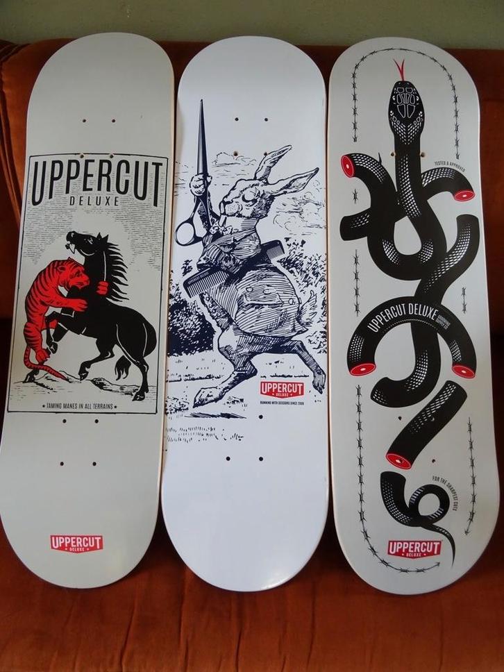 Skateboard deck Uppercut Deluxe skate deck 39euro per stuk, Sport en Fitness, Skateboarden, Gebruikt, Overige typen, Ophalen of Verzenden
