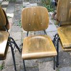 Vintage stoelen stapelbaar 6 stuks, Huis en Inrichting, Stoelen, Ophalen, Overige kleuren, Zo goed als nieuw, Vijf, Zes of meer stoelen