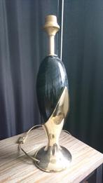 Heyco vintage lampvoet met messing/keramisch lichaam, Ophalen of Verzenden