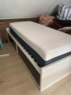 éénpersoonsbed ikea, Huis en Inrichting, Slaapkamer | Bedden, Ophalen, Gebruikt, Eenpersoons, Wit