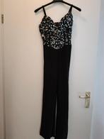 Zwarte feest jumpsuit met bling - Maat 38, Kleding | Dames, Ophalen of Verzenden, Zo goed als nieuw, Maat 38/40 (M), Zwart