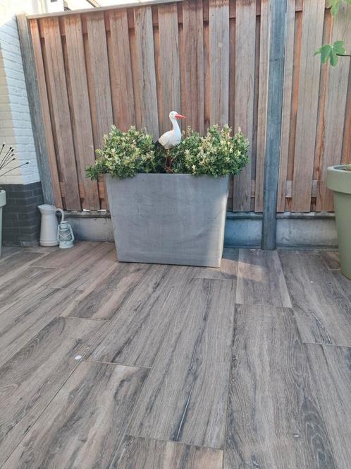 Ecopots Paris grote plantenbak, Tuin en Terras, Bloembakken en Plantenbakken, Gebruikt, Kunststof, Minder dan 60 cm, Ophalen