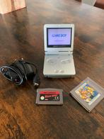 Game Boy Advance SP + nieuwe batterij/lader + 2 games, Spelcomputers en Games, Avontuur en Actie, 1 speler, Ophalen of Verzenden