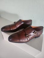 Santoni gesp loafer bruin kalfsleder mt 7.5 en mt 8.5, Binnen EU, Bruin, Nieuw, Ophalen of Verzenden