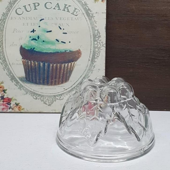 Glazen puddingvorm, Antiek en Kunst, Antiek | Glas en Kristal, Ophalen of Verzenden