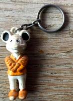 Oude sleutelhanger van een aangeklede muis., Ophalen, Gebruikt, Knuffel of Figuurtje