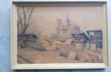 Aquarel André Mare beschikbaar voor biedingen
