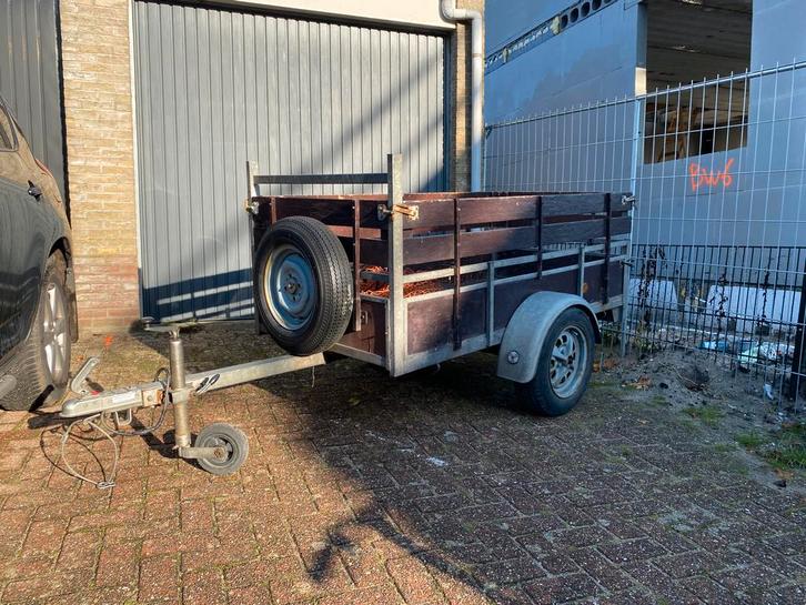Aanhanger aanhangwagen bakwagen 2X1 meter 750 KG ongeremd, Auto diversen, Aanhangers en Bagagewagens, Gebruikt, Ophalen of Verzenden