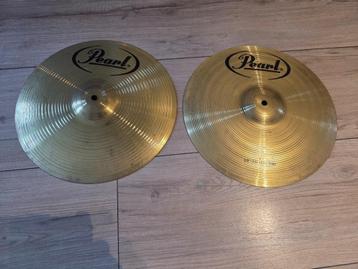 14 inch hihats met 20 inch Ride van Pearl - prima geluid beschikbaar voor biedingen