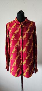 rode blouse panterprint van Fabienne Chapot maat 40 (12625), Verzenden, Rood