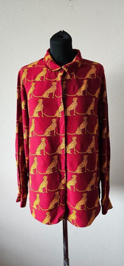 rode blouse panterprint van Fabienne Chapot maat 40 (12625), Kleding | Dames, Blouses en Tunieken, Rood, Verzenden