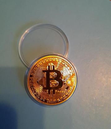 Gouden Bitcoin verzamelmunt - Nieuw. beschikbaar voor biedingen