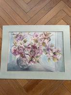 Aquarel Christel Selmouni (origineel), Antiek en Kunst, Ophalen of Verzenden