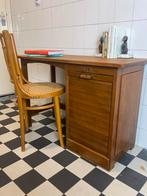 Prachtig vintage bureau met roldeurtje, Huis en Inrichting, Bureaus, Ophalen of Verzenden, Zo goed als nieuw