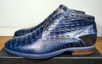 Floris van Bommel halfhoge herenschoenen maat 7 / 41, Ophalen, Blauw, Floris van Bommel, Zo goed als nieuw