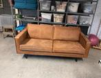 2.5 zits bank leer suede, Huis en Inrichting, Complete inboedels, Ophalen