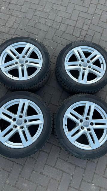 Set Audi lichtmetalen velgen met winterbanden - 225/50 R17 beschikbaar voor biedingen
