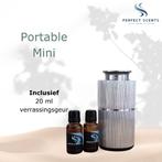 Complete set met aroma Portable Mini Zilver Geurmachine, Hooijdonkseweg 8A Breda, Ophalen of Verzenden, Info@perfectscents.nl
