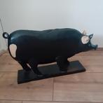 Metalen varken spaarpot, Verzamelen, Spaarpotten, Ophalen, Zo goed als nieuw, Steen, Aardewerk of Keramiek, Dier